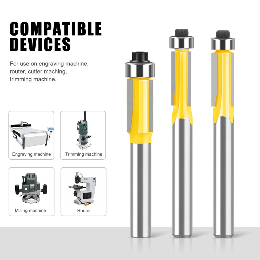 Three-blade trimming knife woodworking router milling woodworking milling cutter trimming machine milling cutter imitation slotting knife trimming knife