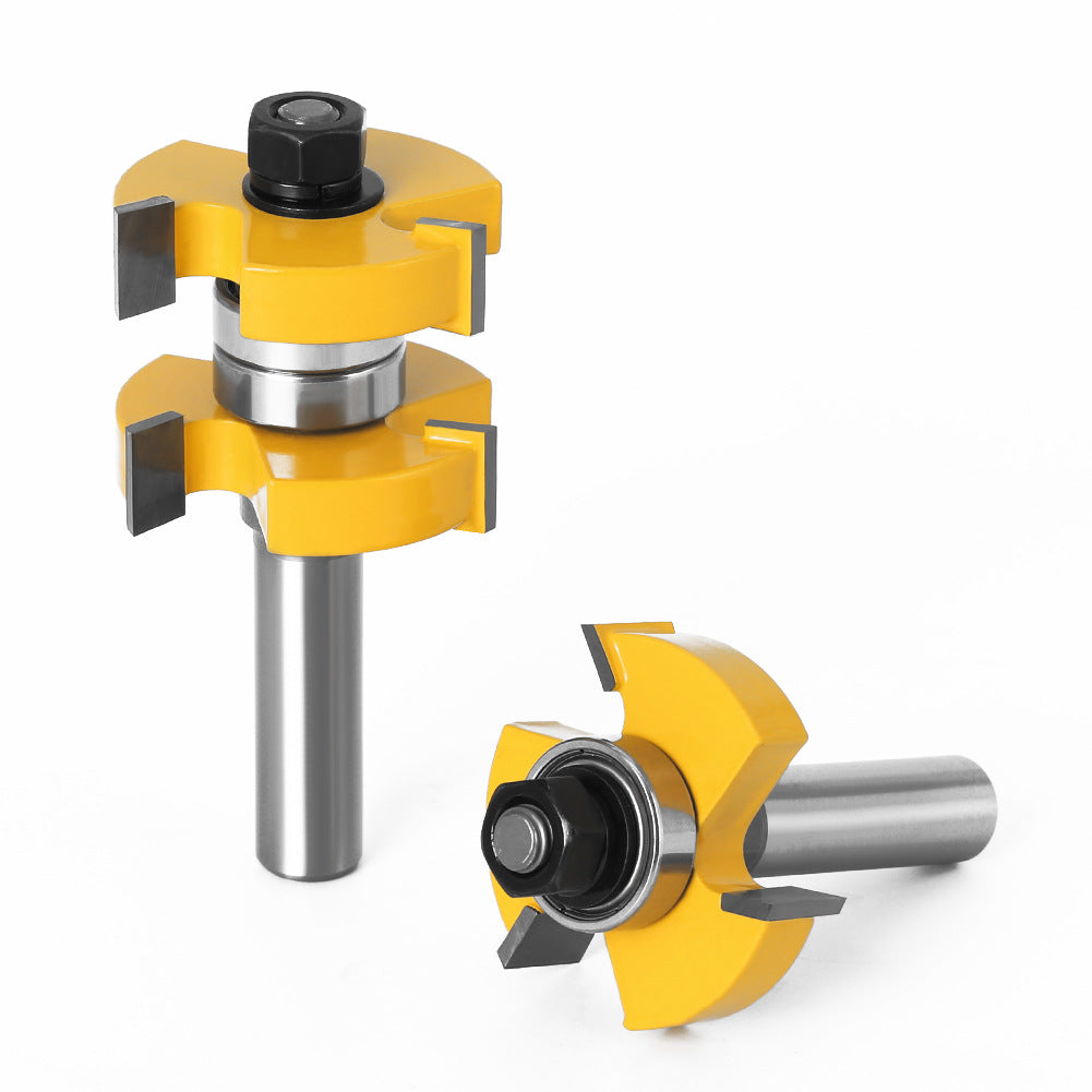 3-tooth T-shaped tenon knife, plywood knife, floor cutter, woodworking milling cutter, engraving machine cutter head, foreign trade export
