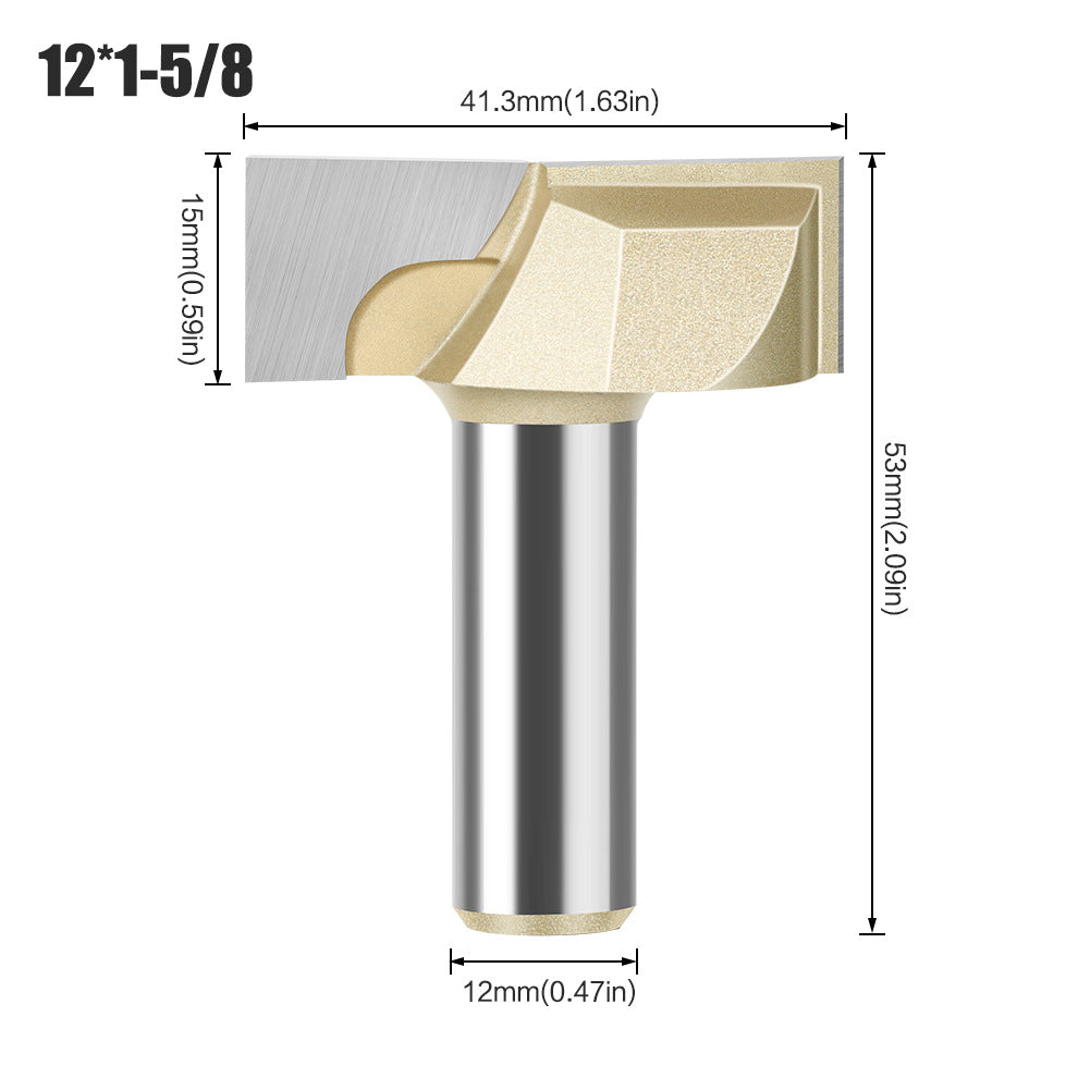 Professional grade 6 handle 12 handle bottom cleaning knife slotting knife flat bottom cutter milling bottom engraving machine carbide woodworking milling cutter