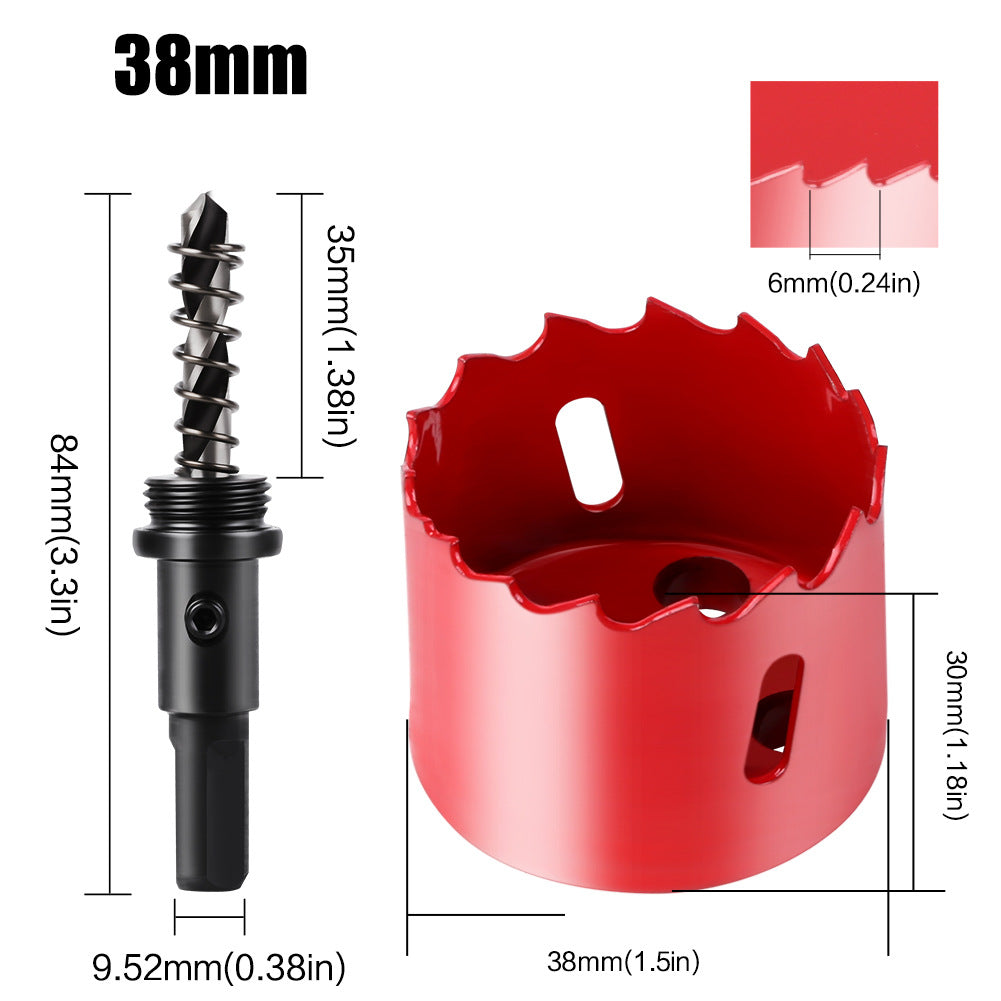 M42 Bi Metal Hole Saw Set for Wood Metal Pipe Aluminum Drywall Drilling PV Woodworking Kit