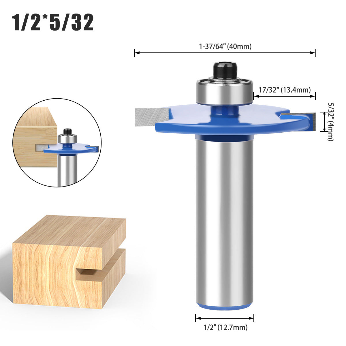Ball T-knife 1/4 handle 1/2 handle, woodworking milling cutter slotting cutter alloy cutter side handle trimming machine knife engraving machine