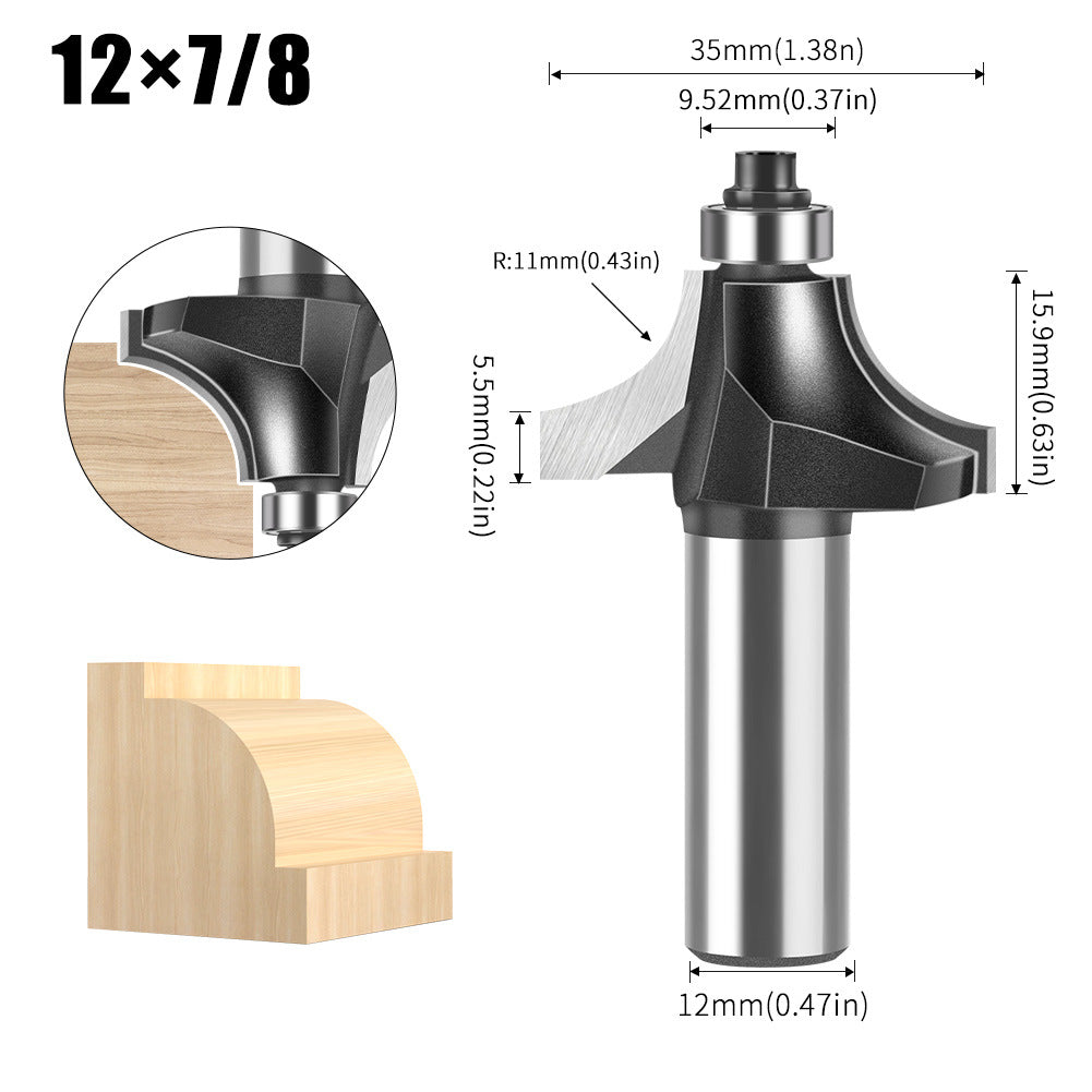 Woodworking Minzai Knife 6 Handles 12 Handles Line Knife Cabinet Door Panel Slotting Edge Trimming Milling Knife Edge Trimming Machine Knife Gong Machine Knife Carving