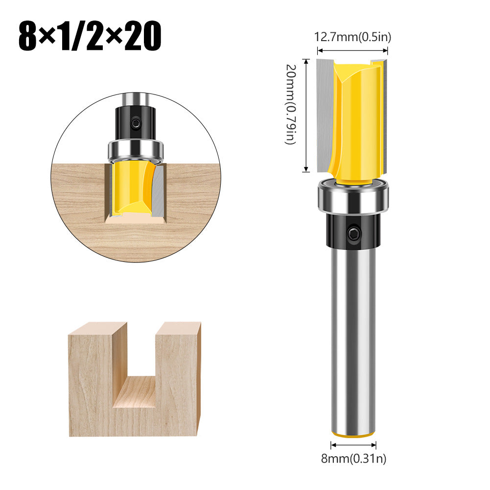 8Mm handle imitation trimming knife slotting 12.7 diameter straight edge AliExpress Amazon engraving machine woodworking milling cutter head