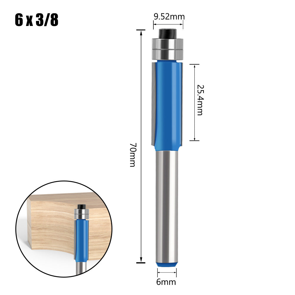 4-Piece head double bearing trimming machine woodworking side milling cutter trimming knife decoration furniture cutter head engraving