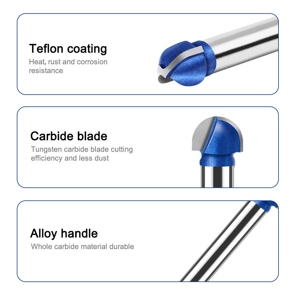 Professional grade round bottom knife, bottom digging knife, trimming machine, knife head, aluminum plastic plate slotting integrated wall folding knife