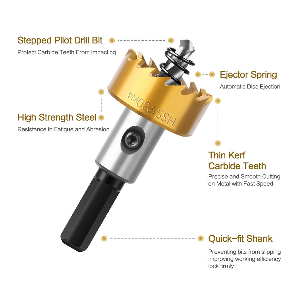 HSS high speed steel 4241 hole opener 12mm-80mm iron sheet stainless steel hole opener metal sheet