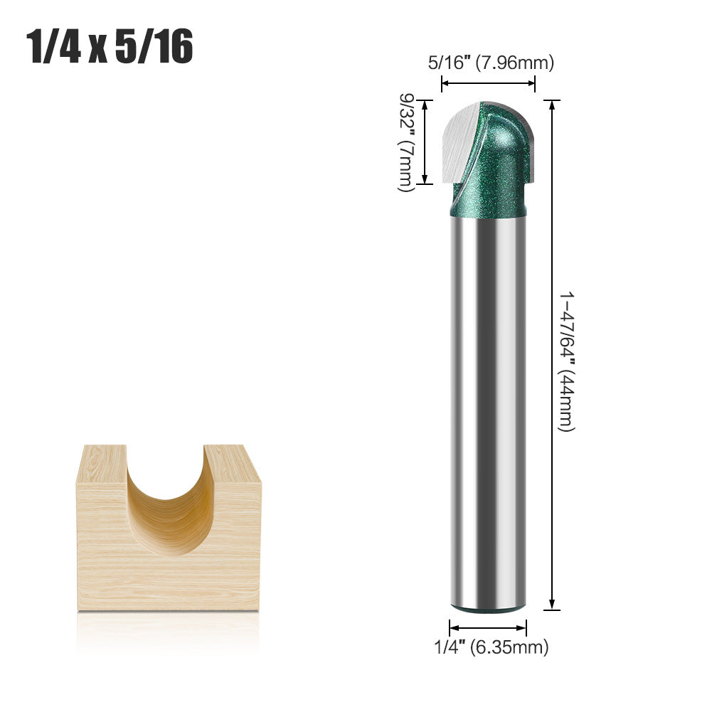 Professional grade round bottom knife, bottom digging knife, trimming machine, knife head, aluminum plastic plate slotting integrated wall folding knife