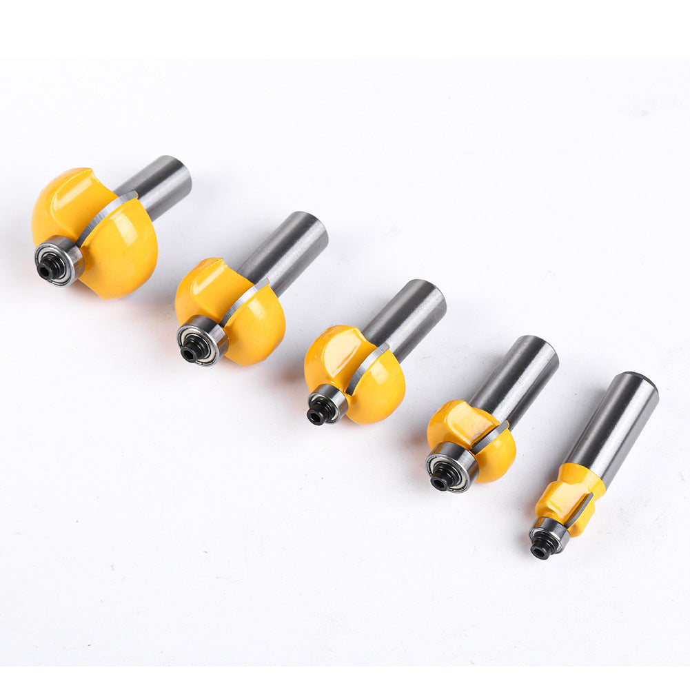 1/2 handle woodworking chamfer knife with bearing trimming knife CNC engraving knife pattern knife woodworking milling cutter