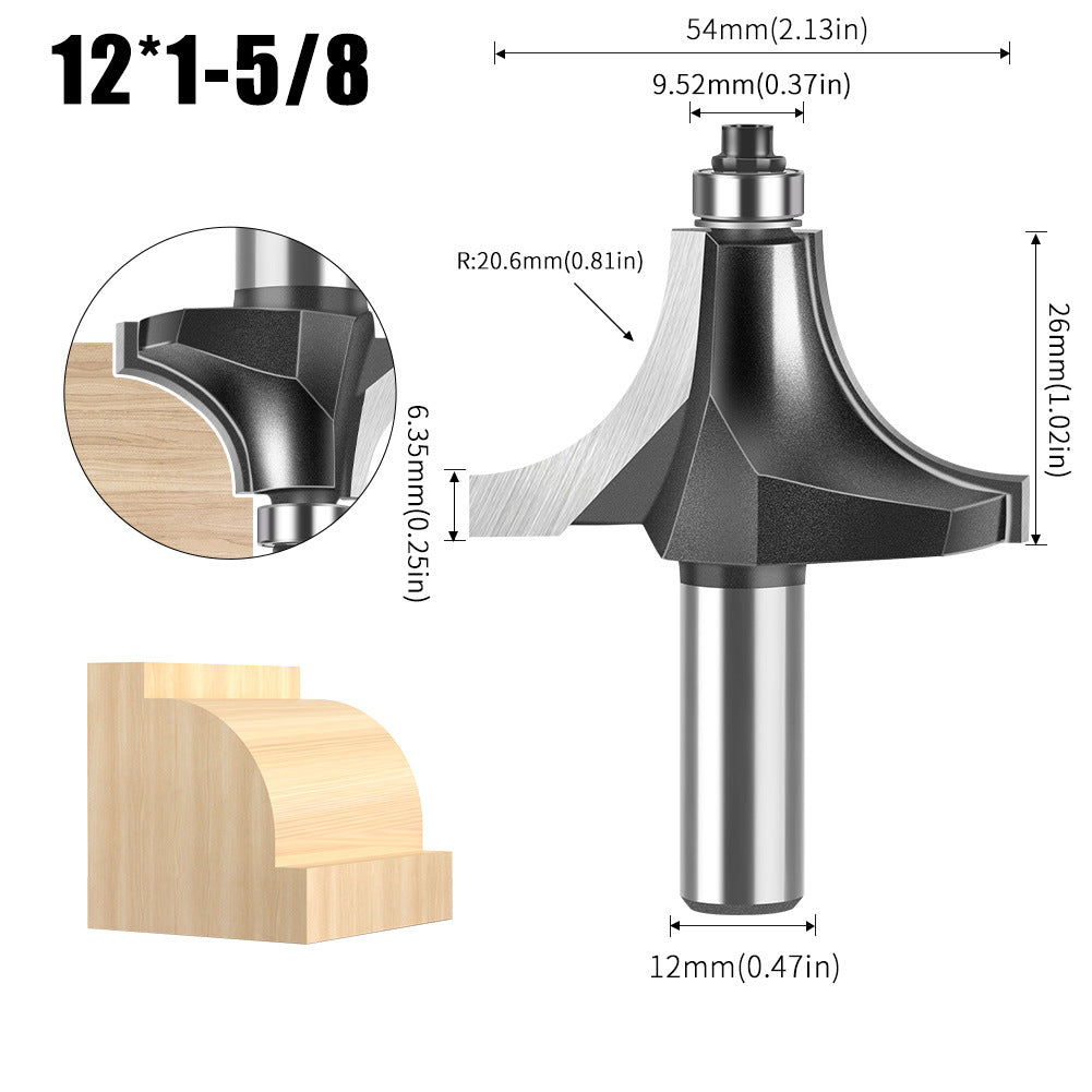 Woodworking Minzai Knife 6 Handles 12 Handles Line Knife Cabinet Door Panel Slotting Edge Trimming Milling Knife Edge Trimming Machine Knife Gong Machine Knife Carving