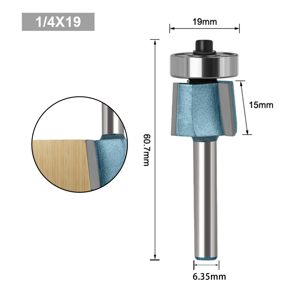 8 degree oblique trimming knife three-blade oblique trimming knife edge banding machine head chamfering knife R angle cutter head
