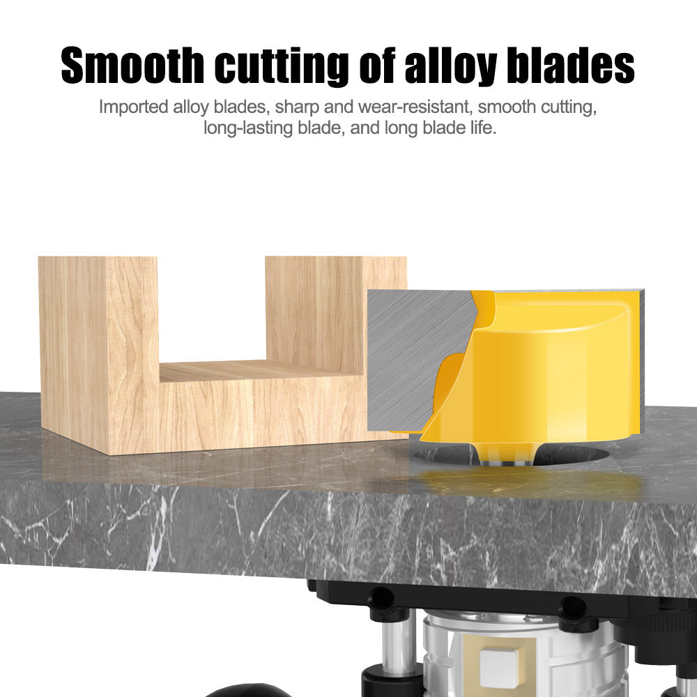 6Mm handle woodworking bottom cleaning knife slotting knife engraving machine trimming machine flat bottom cleaning knife 2-in-1 8-32mm
