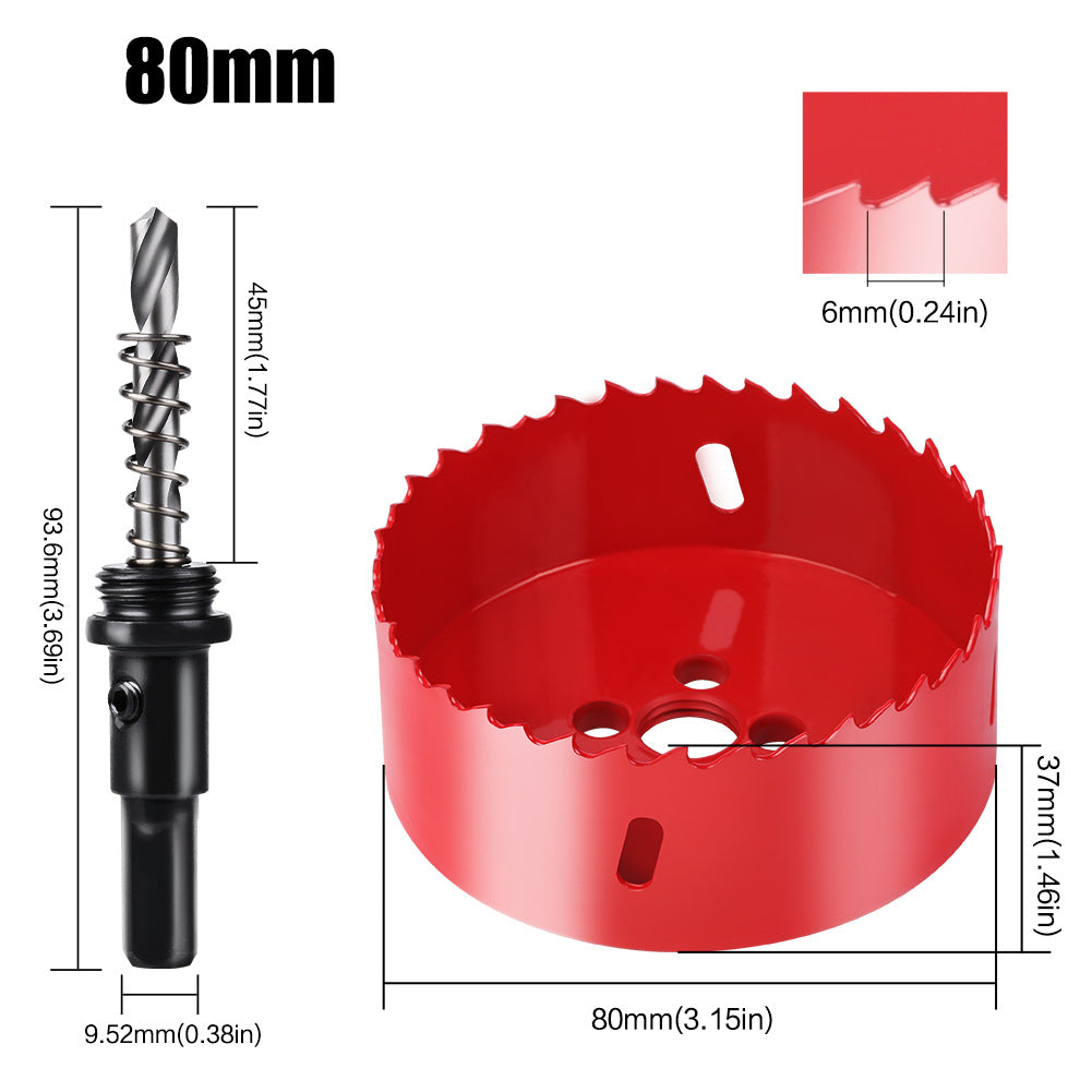 M42 Bi Metal Hole Saw Set for Wood Metal Pipe Aluminum Drywall Drilling PV Woodworking Kit