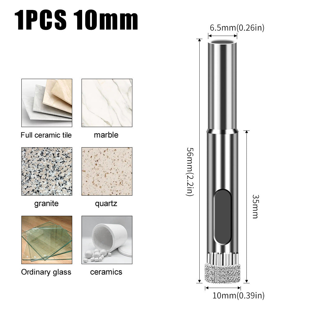 Diamond high-quality integrated steel glass drill bit, tile wall marble hole punch, electroplated drill bit glass opening