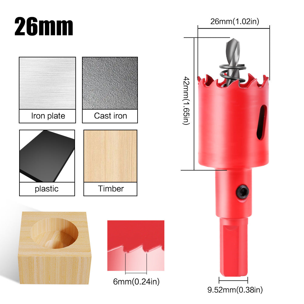 M42 Bi Metal Hole Saw Set for Wood Metal Pipe Aluminum Drywall Drilling PV Woodworking Kit