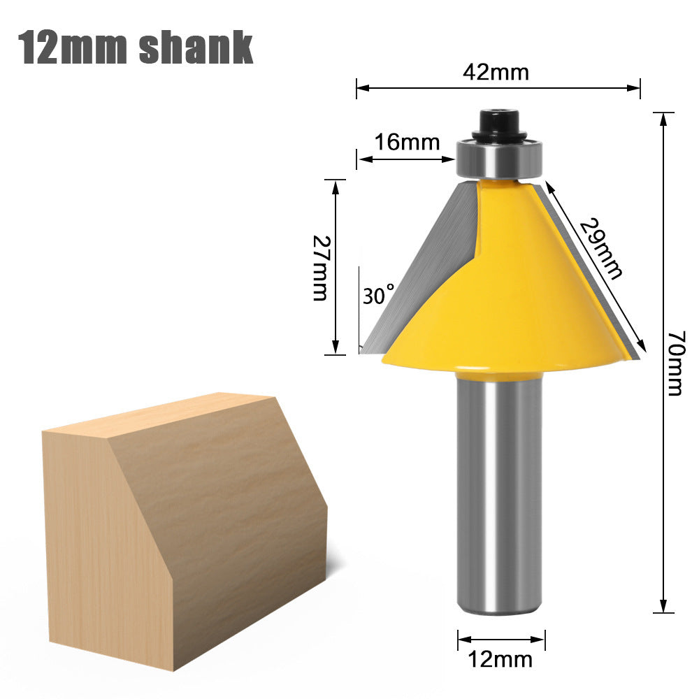 1/2 handle 12 handle 30 degree bevel knife bevel knife bevel knife woodworking milling cutter various angle carving knife