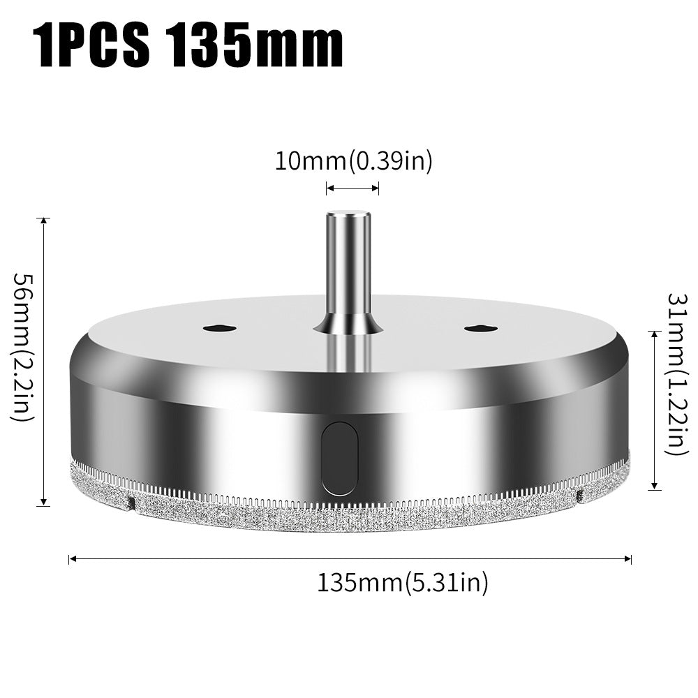 Diamond high-quality integrated steel glass drill bit, tile wall marble hole punch, electroplated drill bit glass opening
