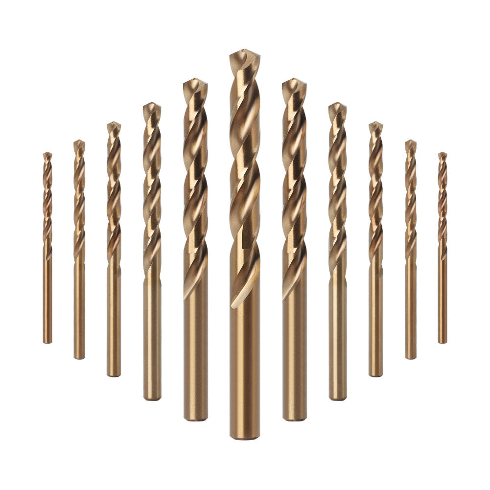 0.5-15 aperture 6542 full grinding straight shank twist drill stainless steel drilling special drill set wholesale hair