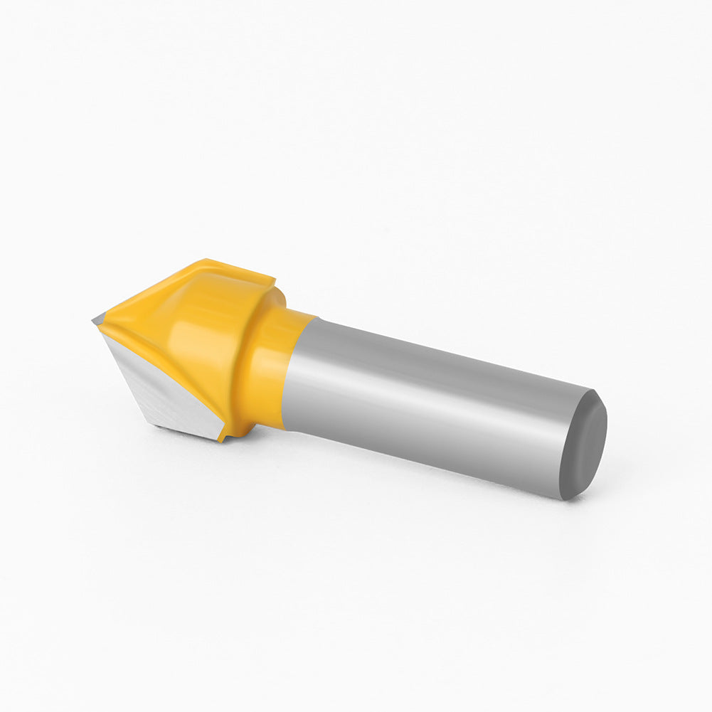 8 handle 90 degree V knife woodworking milling cutter trimming machine cutter head aluminum plastic plate slotting integrated wall folding knife