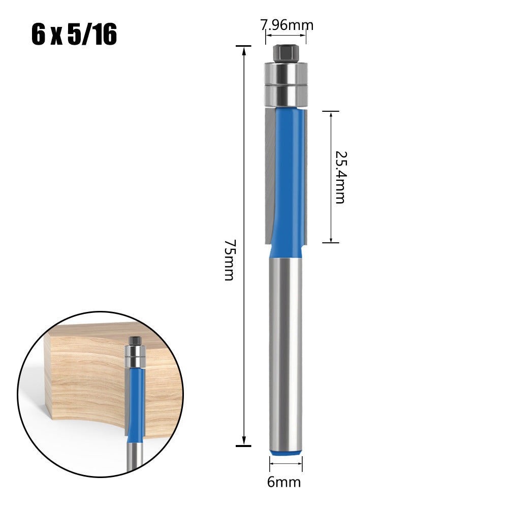 4-Piece head double bearing trimming machine woodworking side milling cutter trimming knife decoration furniture cutter head engraving