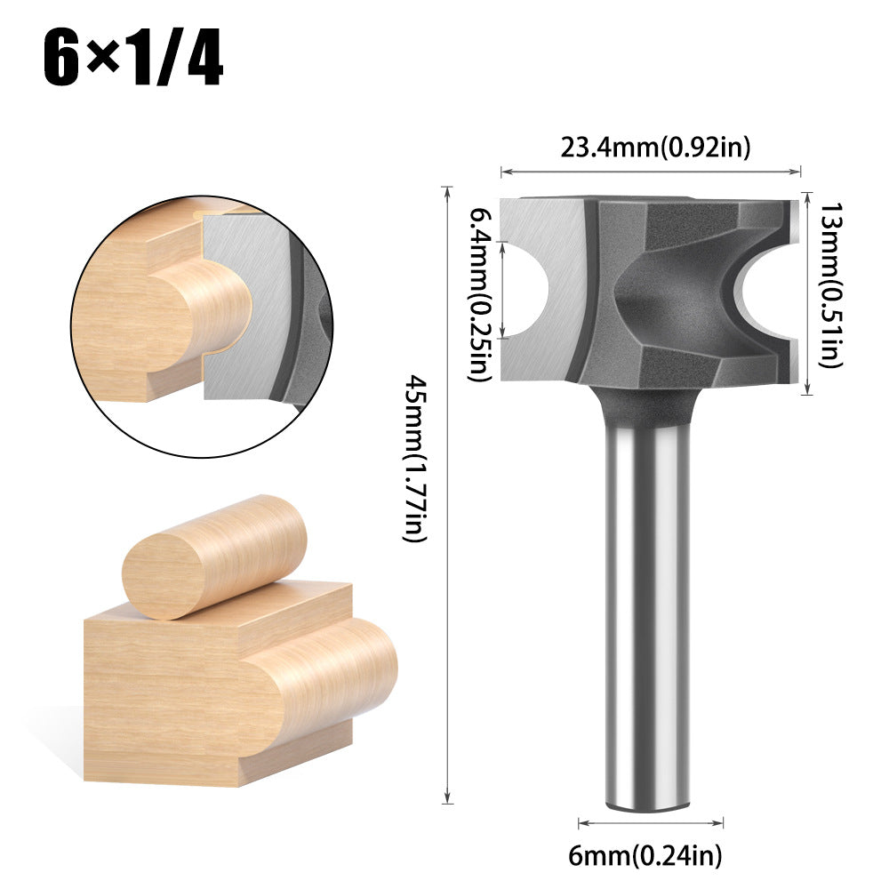 Semicircular knife, woodworking positive semicircular knife, arc knife engraving milling cutter trimming knife fancy knife 12 handles 6 handles trimming knife