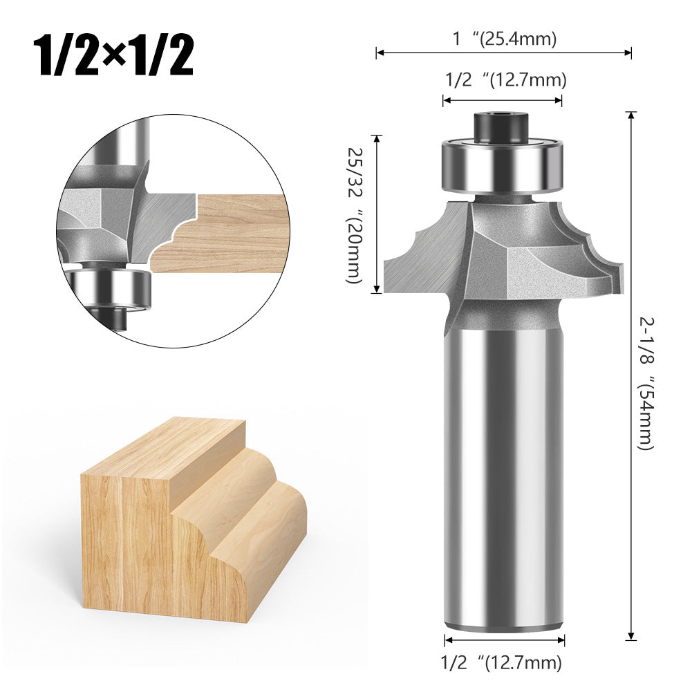 Double R line knife 1/4 handle 1/2 handle head bearing, cabinet line knife decorative line knife, carving and trimming woodworking