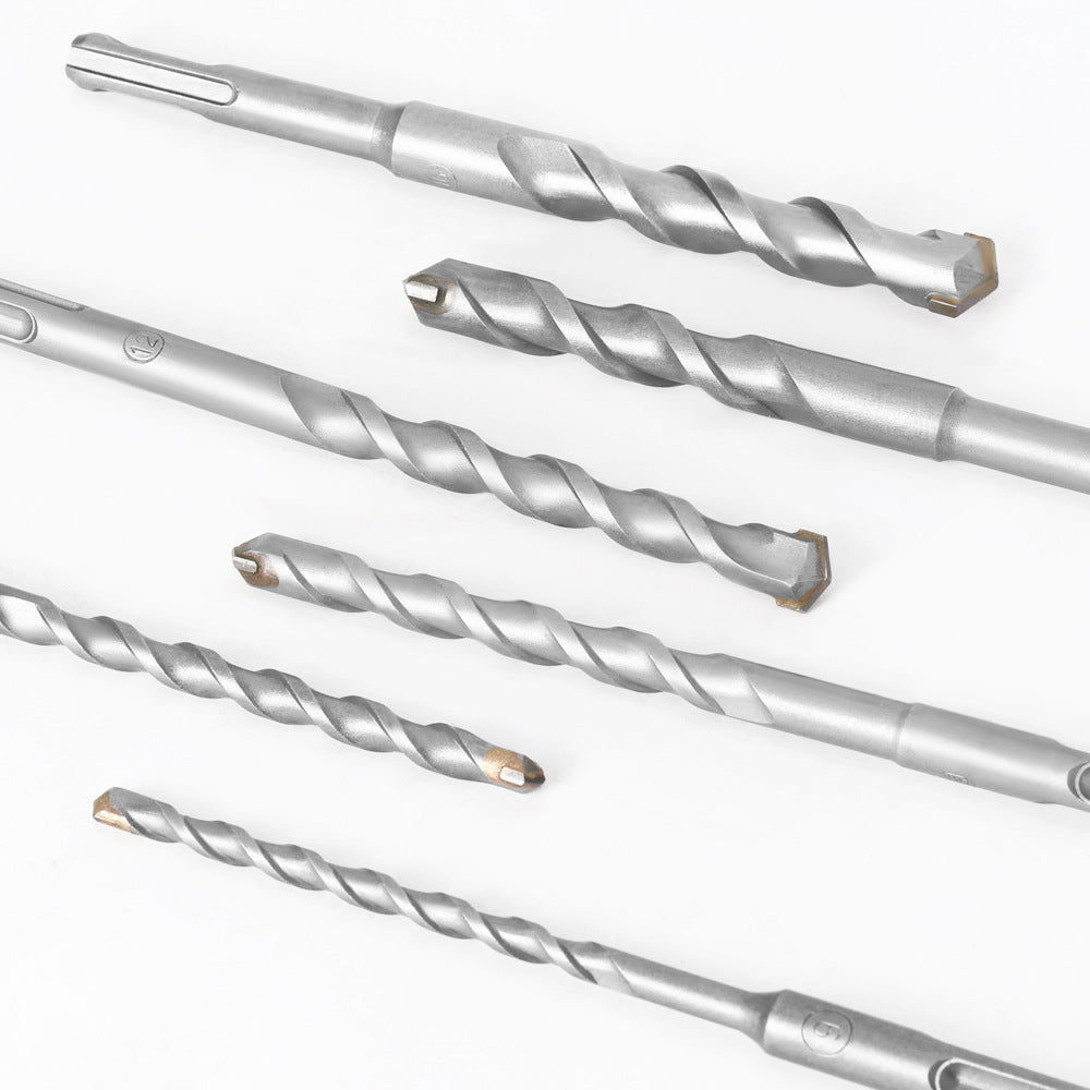 One word drill bit, impact electric hammer drill bit, tungsten steel alloy drill bit 6mm round handle alloy concrete through wall drilling