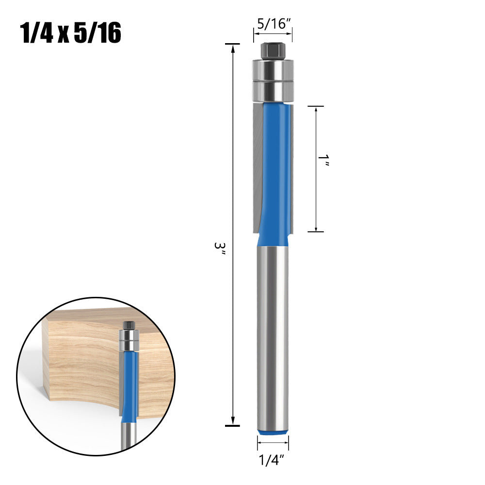 4-Piece head double bearing trimming machine woodworking side milling cutter trimming knife decoration furniture cutter head engraving