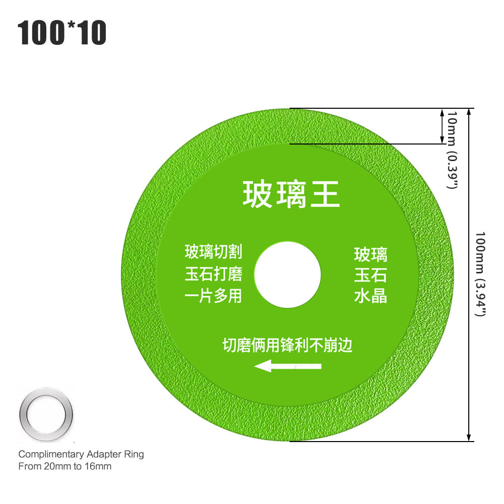 Glass king special cutting blade wine bottle crystal jade tile grinding diamond saw blade ultra-thin ceramic wholesale