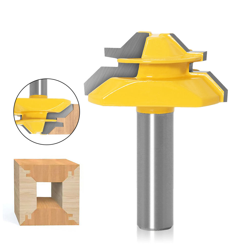 1/2 handle woodworking milling cutter splicing cutter, line cutter 45 degree tenon cutter 1/2 * 2 puzzle cutter right angle cutter