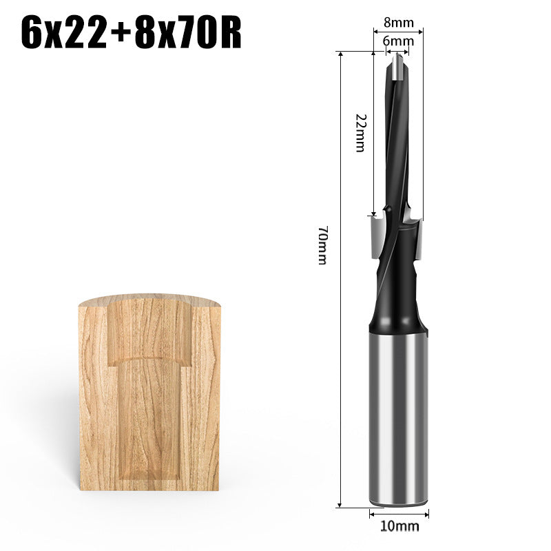 Step Drill Three-in-One Drill Secondary Drill Alloy Woodworking Step Drill Side Hole Machine Drill Bag Countersunk Hole Woodworking Row Drill Bit