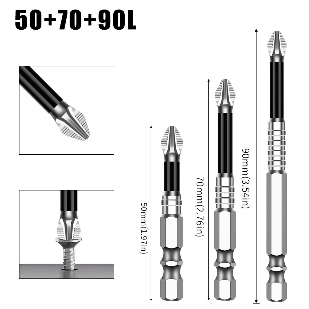 K5 anti-skid batch S2 strong magnetic 5A black anti-skid cross batch, hand drill electric screwdriver high hardness