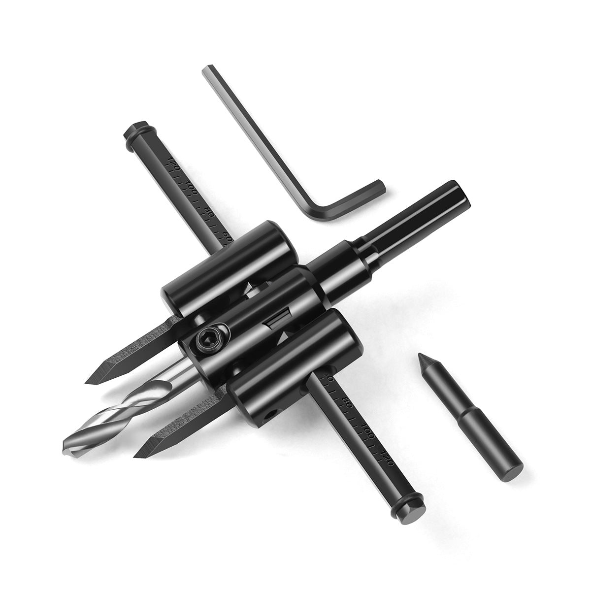 DIY adjustable aircraft type hole opener, audio reamer, woodworking plastic spotlight hole opening, integrated ceiling hole opener