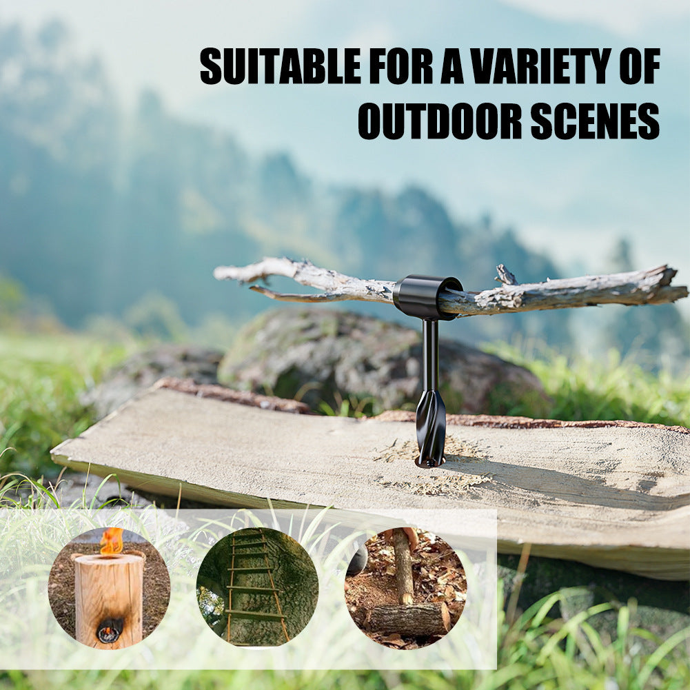 Woodworking manual branch drill, camping firewood and water, outdoor survival manual auger, multi-purpose manual auger