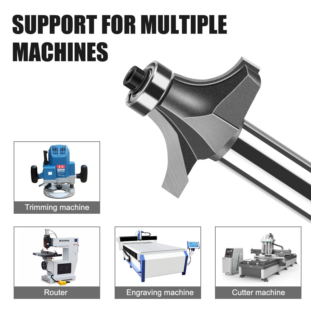 1/2 handle fillet cutter chamfering milling cutter, commonly used fillet cutter preferably tungsten steel alloy fillet cutter trimming machine tool