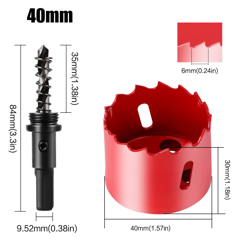 M42 Bi Metal Hole Saw Set for Wood Metal Pipe Aluminum Drywall Drilling PV Woodworking Kit