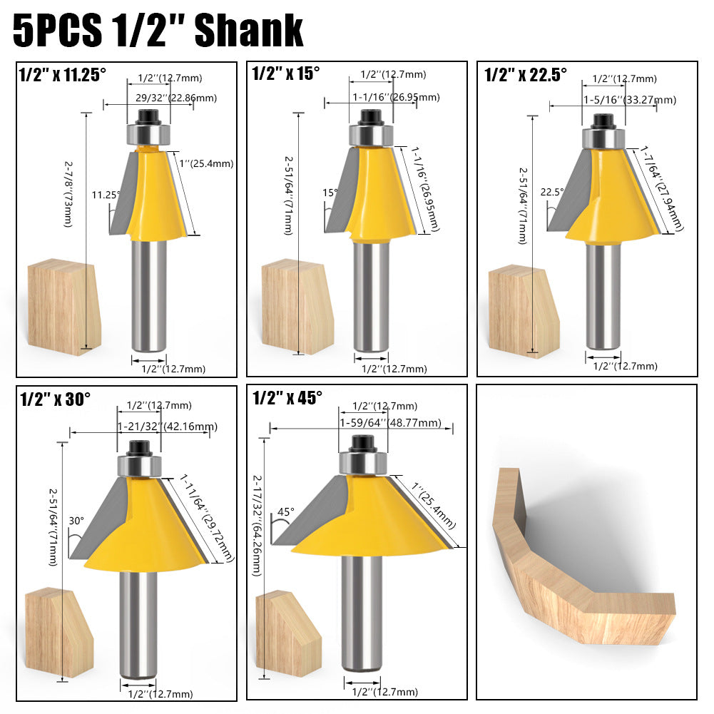 11.25 degrees 15 degrees 22.5 degrees 30 degrees 45 degrees bevel knife bevel knife woodworking milling cutter various angles