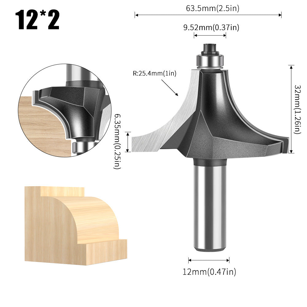 Woodworking Minzai Knife 6 Handles 12 Handles Line Knife Cabinet Door Panel Slotting Edge Trimming Milling Knife Edge Trimming Machine Knife Gong Machine Knife Carving