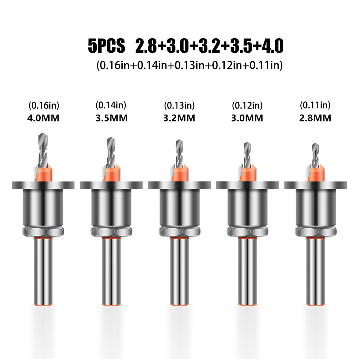 Heavy Hole Drill with Limiter Alloy Head Cone Hole Drill Woodworking Step Drill Bit Screw Installation Woodworking Drill