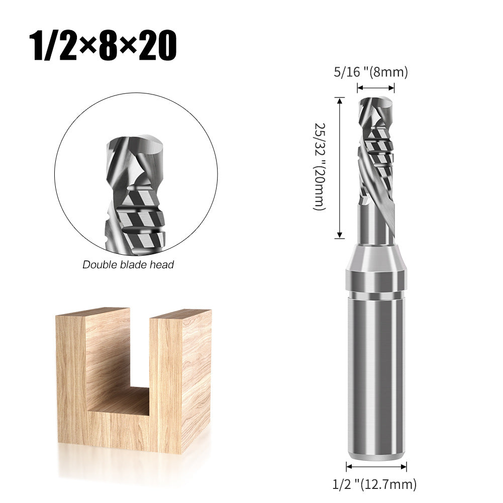 Industrial grade TCT three-edge cutting knife straight knife integral tungsten steel alloy, fast drilling and cutting