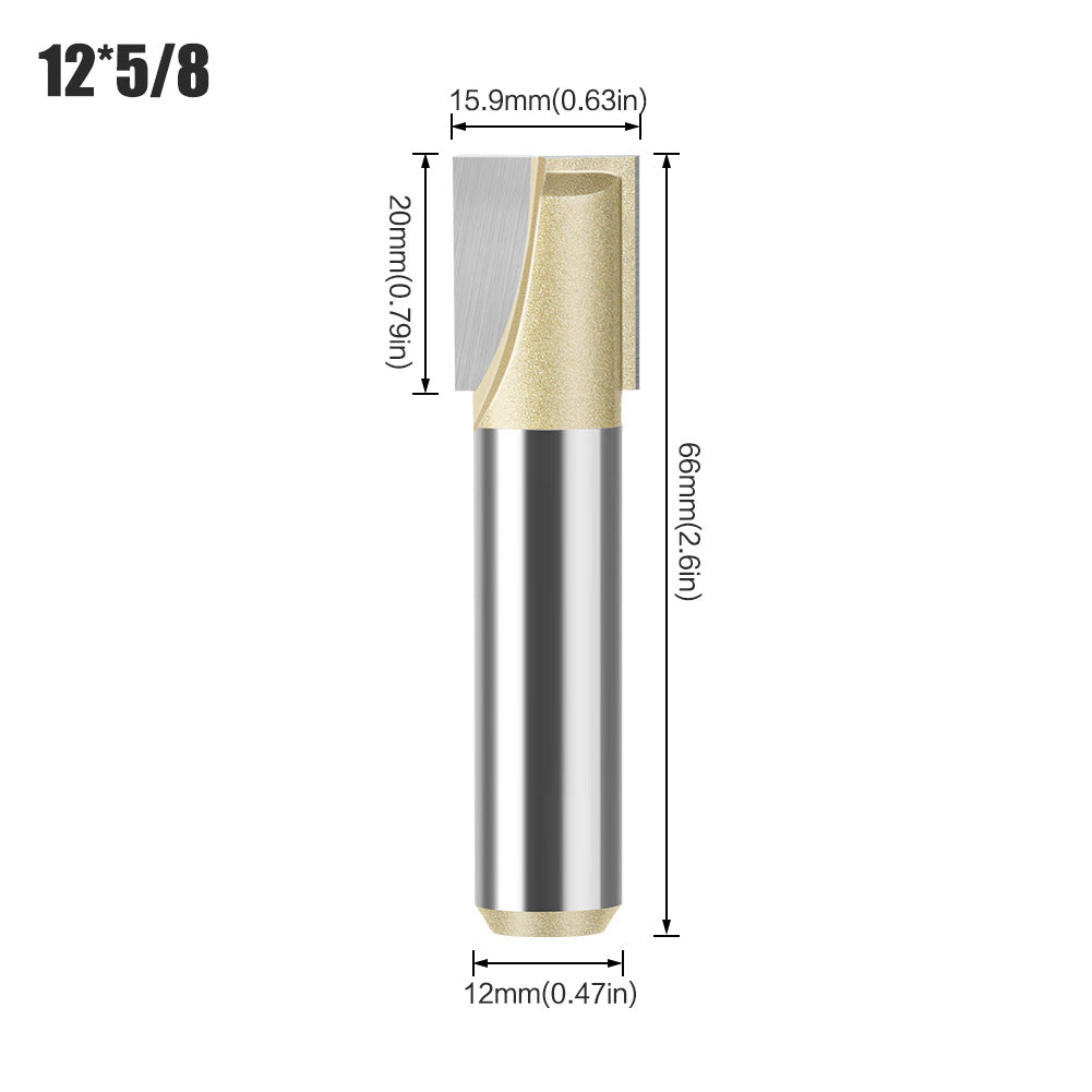 Professional grade 6 handle 12 handle bottom cleaning knife slotting knife flat bottom cutter milling bottom engraving machine carbide woodworking milling cutter