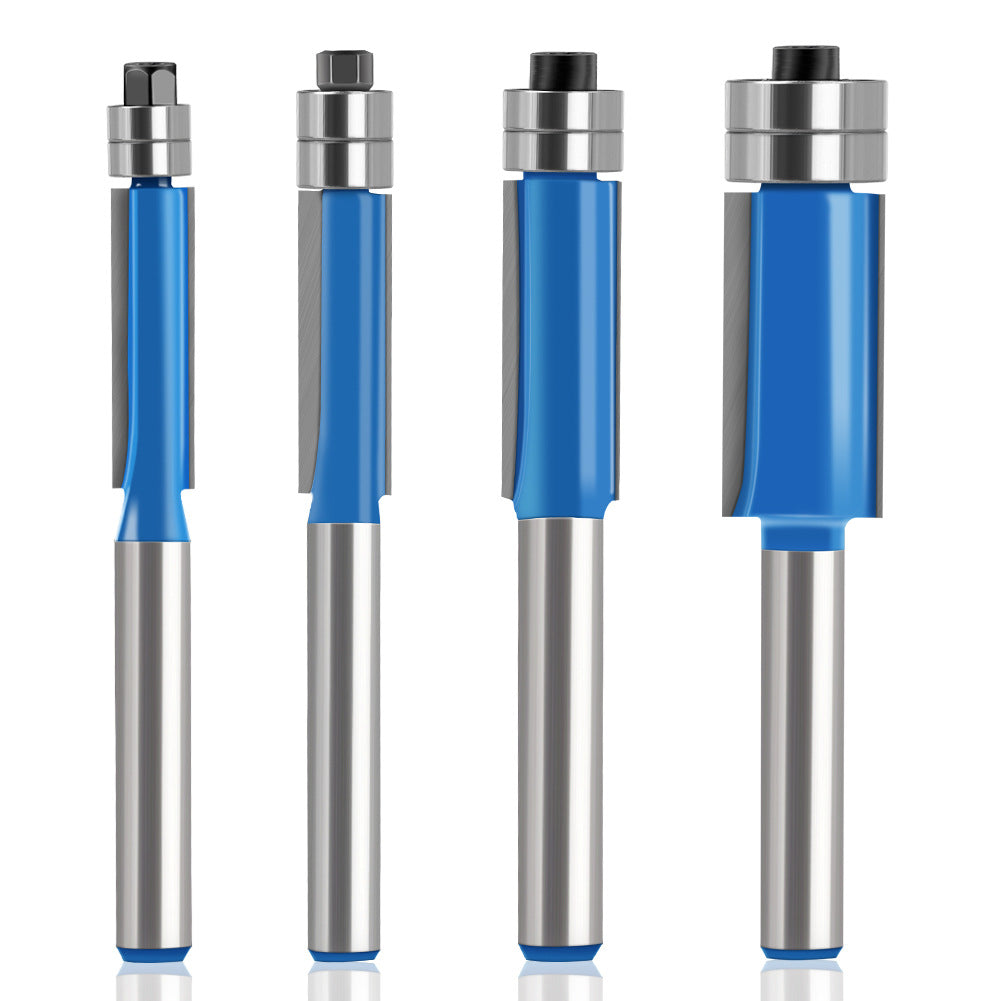 4-Piece head double bearing trimming machine woodworking side milling cutter trimming knife decoration furniture cutter head engraving