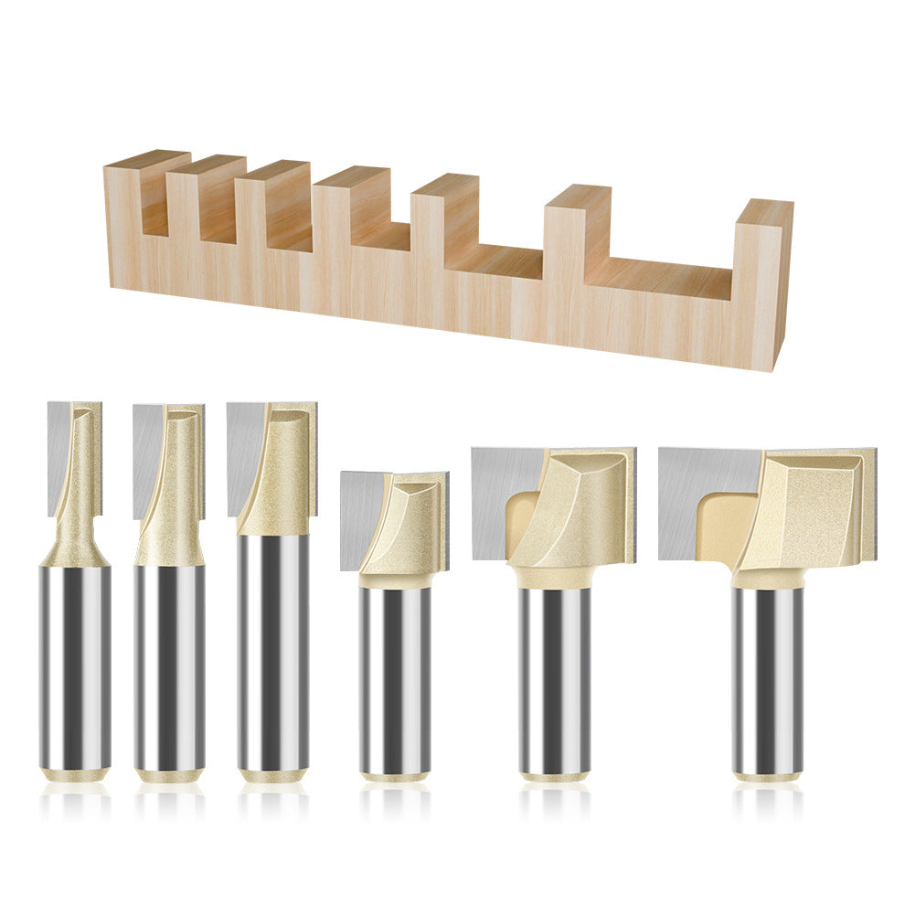 Professional grade 6 handle 12 handle bottom cleaning knife slotting knife flat bottom cutter milling bottom engraving machine carbide woodworking milling cutter