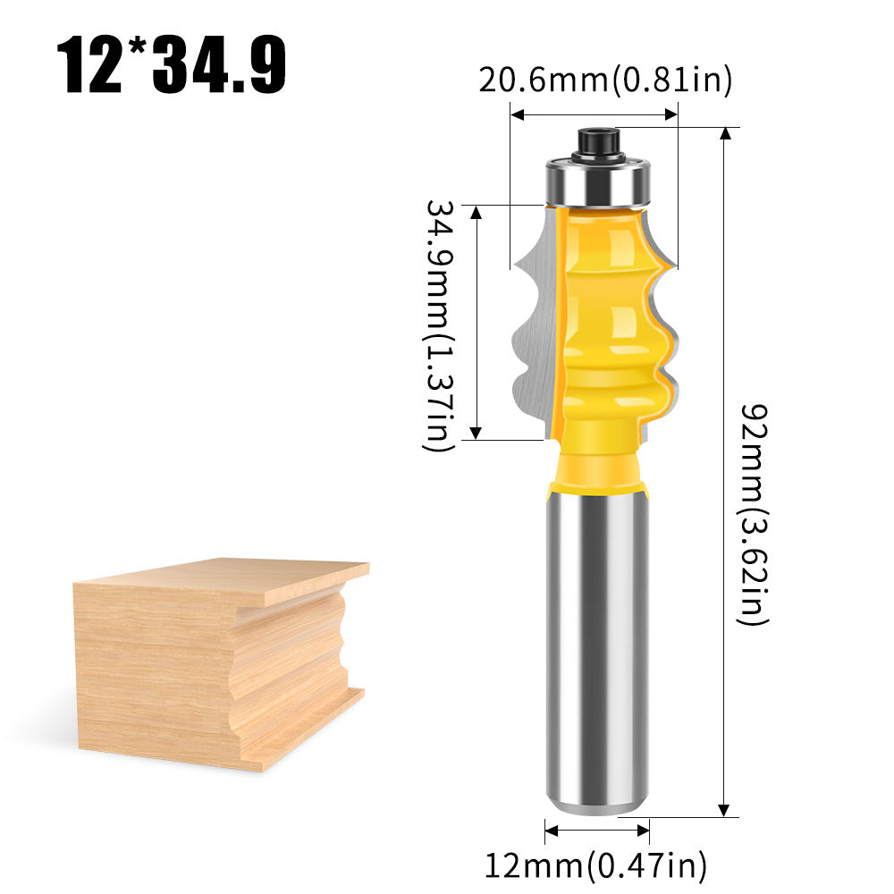3-Piece photo frame cutter woodworking milling cutter set panel cutter European photo frame line cutter classical line cutter