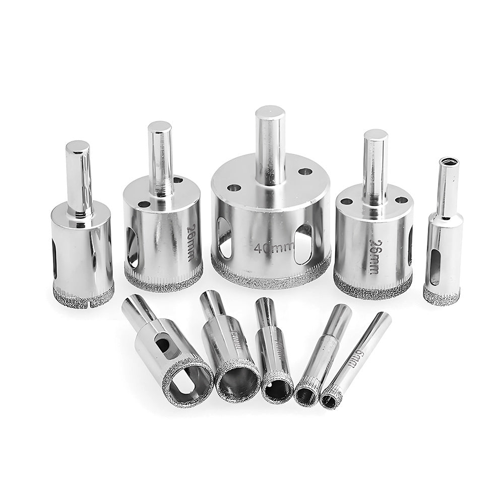 Diamond high-quality integrated steel glass drill bit, tile wall marble hole punch, electroplated drill bit glass opening
