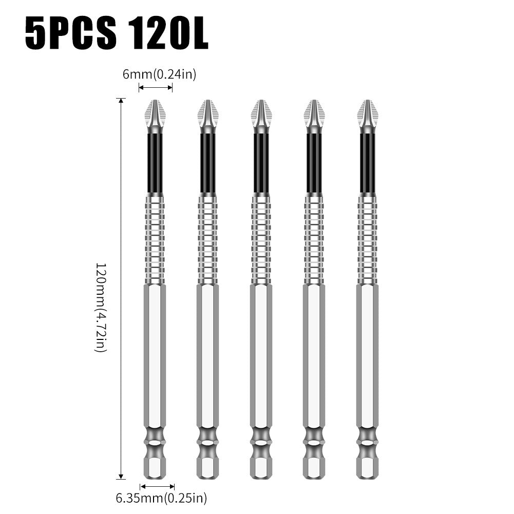 K5 anti-skid batch S2 strong magnetic 5A black anti-skid cross batch, hand drill electric screwdriver high hardness