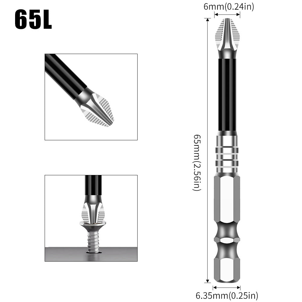 K5 anti-skid batch S2 strong magnetic 5A black anti-skid cross batch, hand drill electric screwdriver high hardness