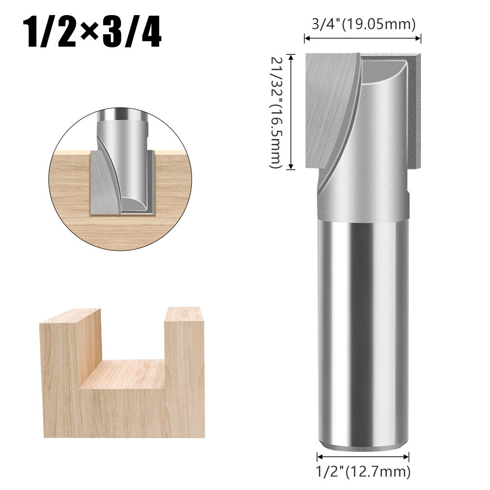 1/4 handle 1/2 handle bottom cleaning cutter woodworking milling cutter bakelite slotting cutter trimming machine cutter head engraving machine gong knife