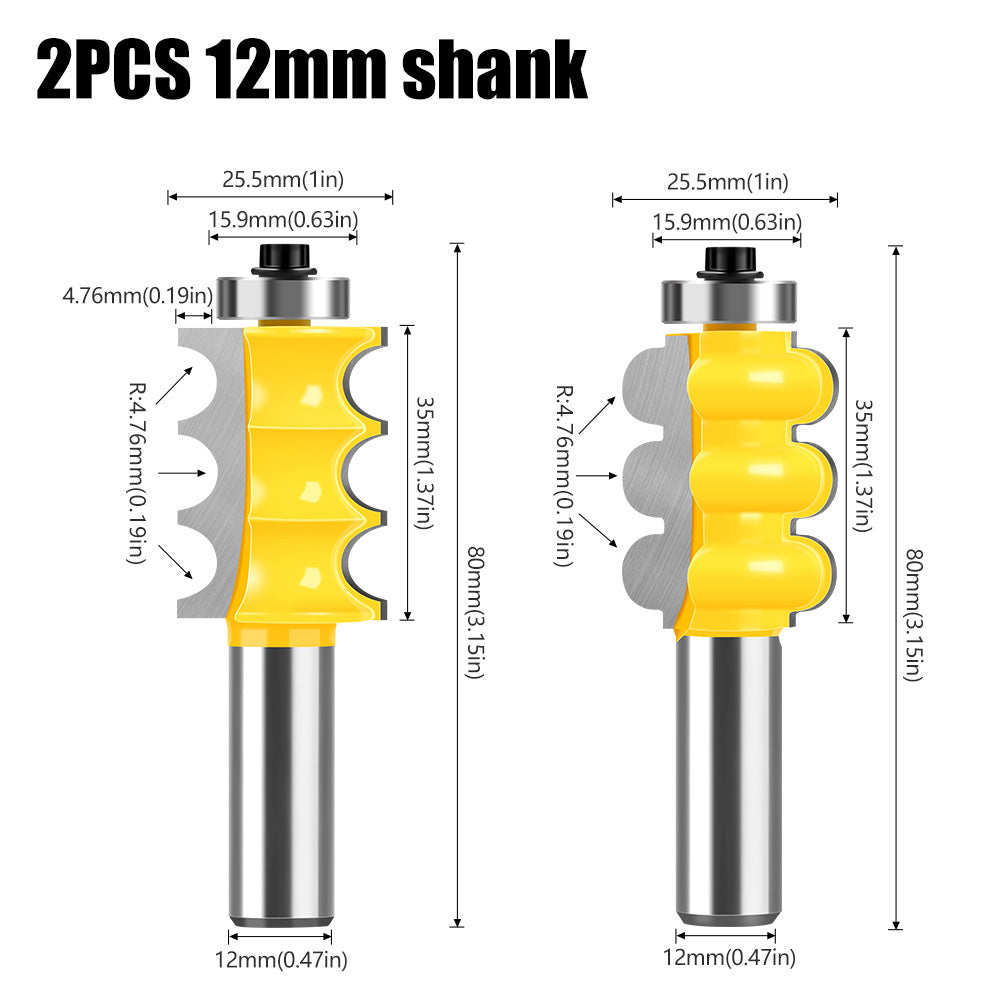 8Mm handle three bead knife three ball knife fancy line knife ball head knife cabinet line knife decorative woodworking milling cutter