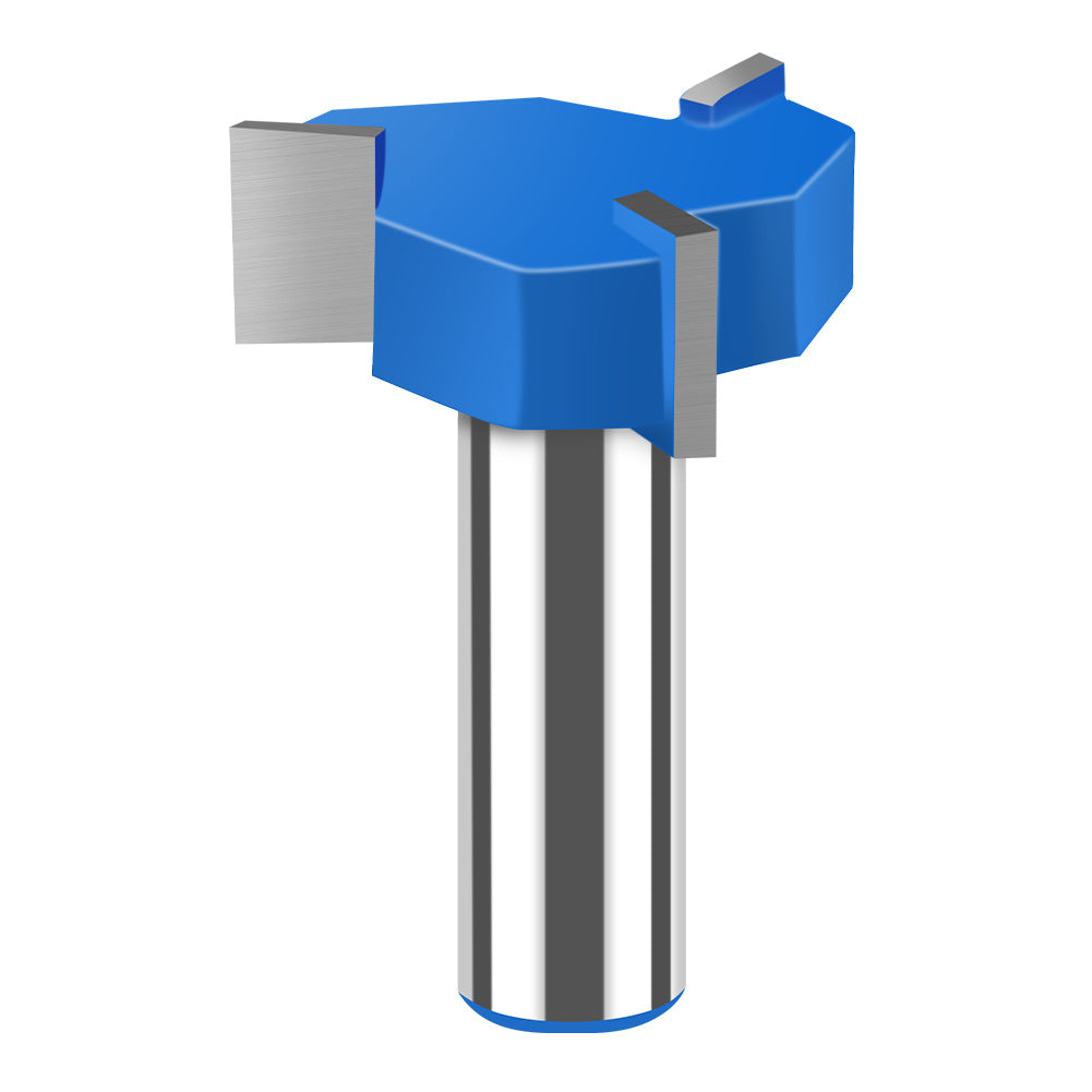 Three-blade T-knife Tungsten steel milling cutter Slotting cutter Bottom cleaning cutter Three-tooth T-cutter Slotting cutter Large diameter trimming machine industry