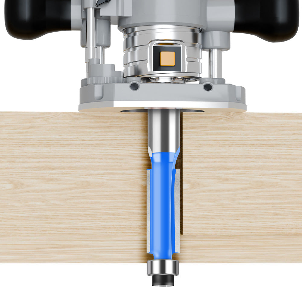 1/4 shank 6 shank bearing trimming cutter woodworking milling cutter with bearing trimming cutter double edge straight cutter woodworking milling cutter